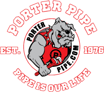 Porter Pipe Est 1976 Pipe is Our Life Logo